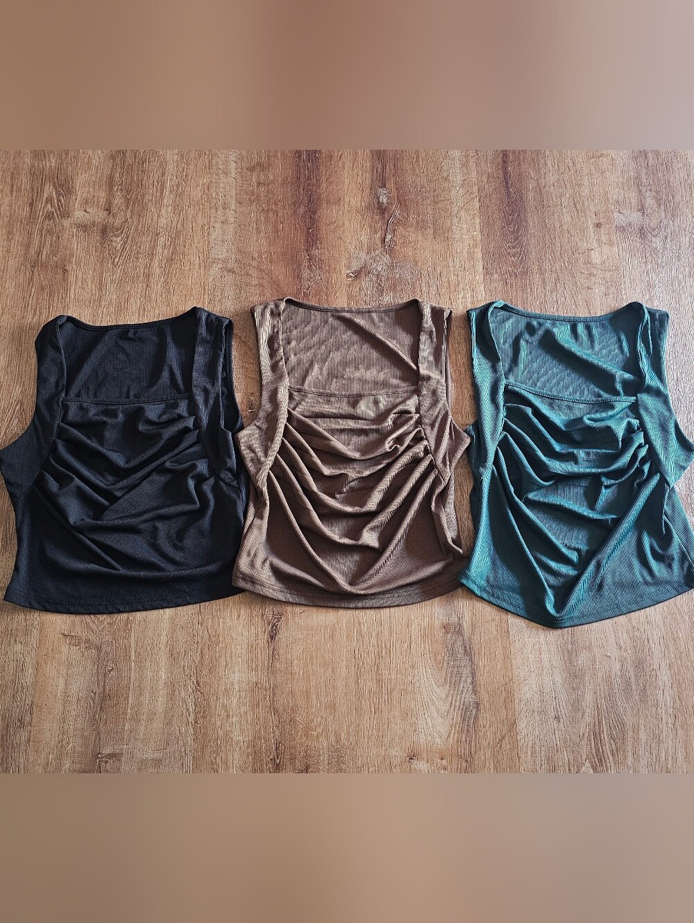 SHEIN Women's Tops in Brown, Teal, and Black